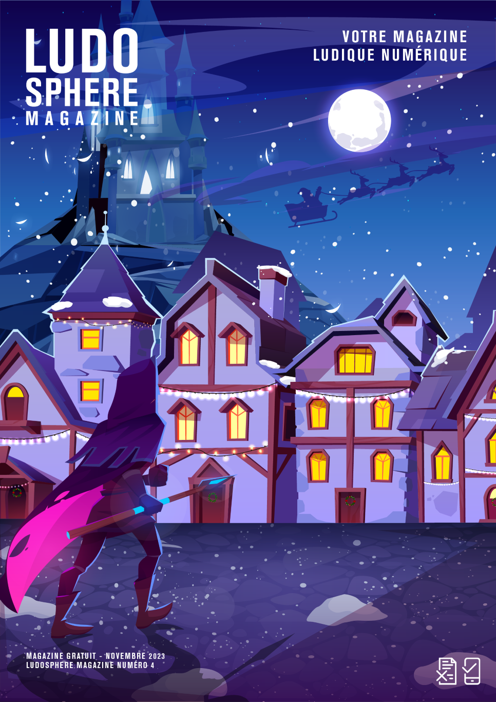 Animation de la couverture du Ludosphère magazine n°4, pour communication sur les réseaux